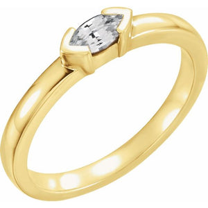 14K Gold & Silver Stackable Family Ring - Options Available
