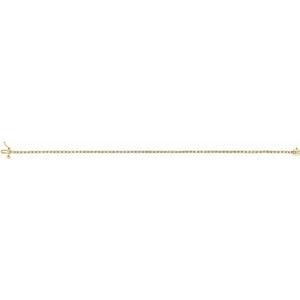 14K Gold Natural Diamond Line Bracelet - Options Available