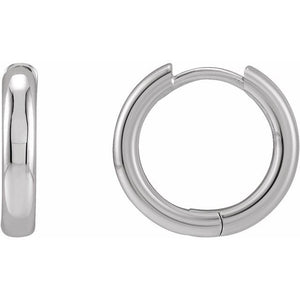 Sterling Silver Hinged Hoop Earrings