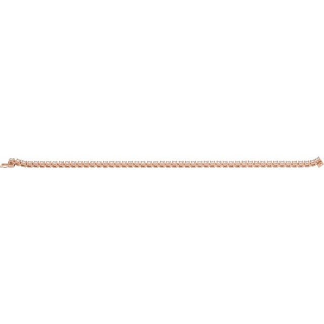 14K Yellow Gold, 7.25" 1 CTW Natural Diamond Line Bracelet