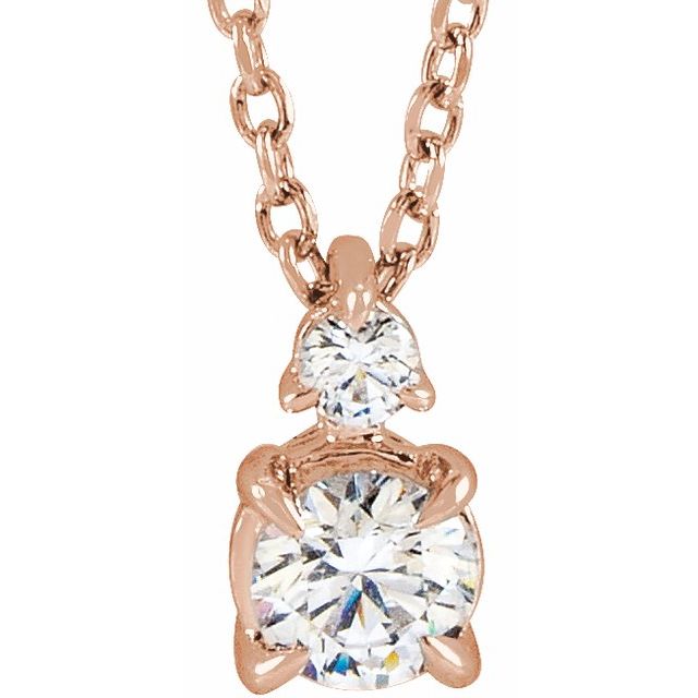 14K Gold Lab-Grown Diamond Necklace