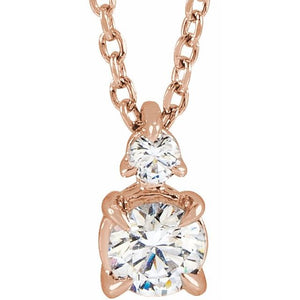 14K Gold Lab-Grown Diamond Necklace