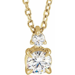 14K Gold Lab-Grown Diamond Necklace