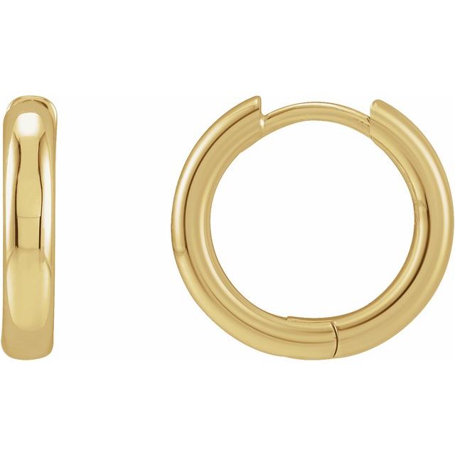 Sterling Silver Hinged Hoop Earrings