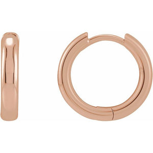 Sterling Silver Hinged Hoop Earrings