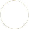 14K Yellow Gold 1 mm Adjustable Cable Chain Necklace – 16-18 Inches