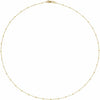 14K Yellow Gold .85 mm Faceted Beaded Cable Necklace - Elegant Design