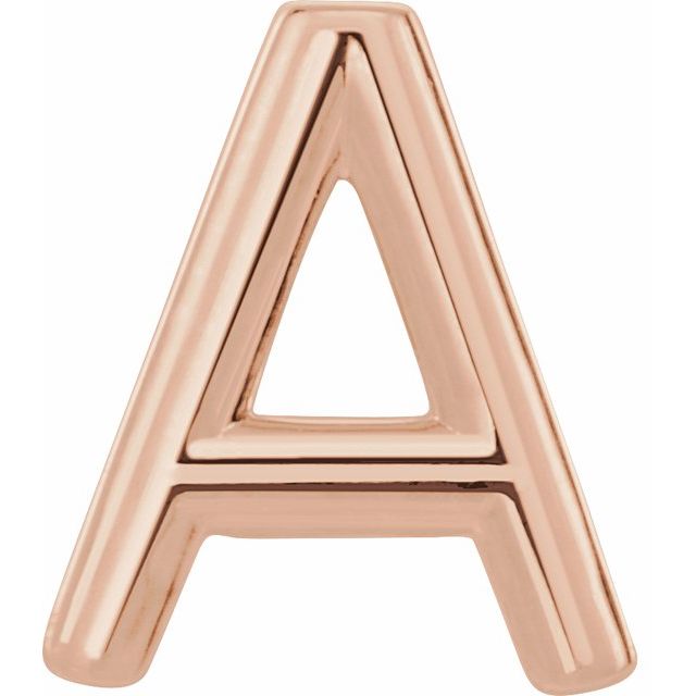 14K Gold Initial Earring - Options Available