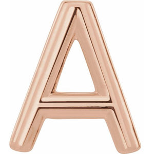 14K Gold Initial Earring - Options Available