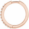 14K Rose Gold 1/8 CTW Natural Diamond Polished Huggie Hoop Earrings