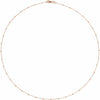 14K Yellow Gold .85 mm Faceted Beaded Cable Necklace - Elegant Design