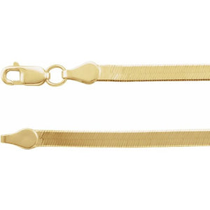 14K Yellow Gold 4.6 mm Flexible Herringbone 7