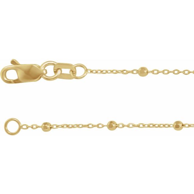 Cable Chain Bracelet in 14K Gold
