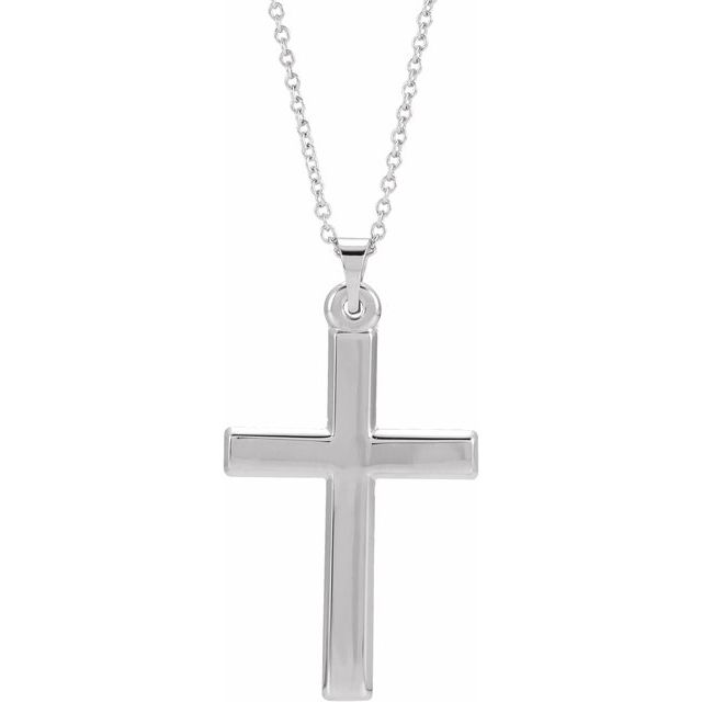 14K Yellow Cross Pendant