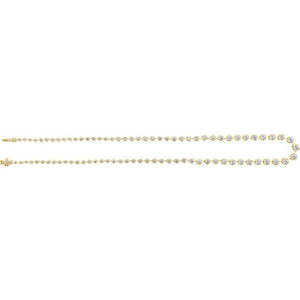 14K Gold Lab-Grown Diamond Line Necklace - Options Available