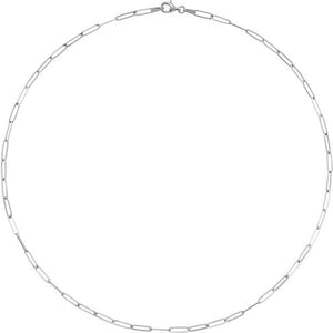 14K Yellow Gold 2.6 mm Paperclip Style 16