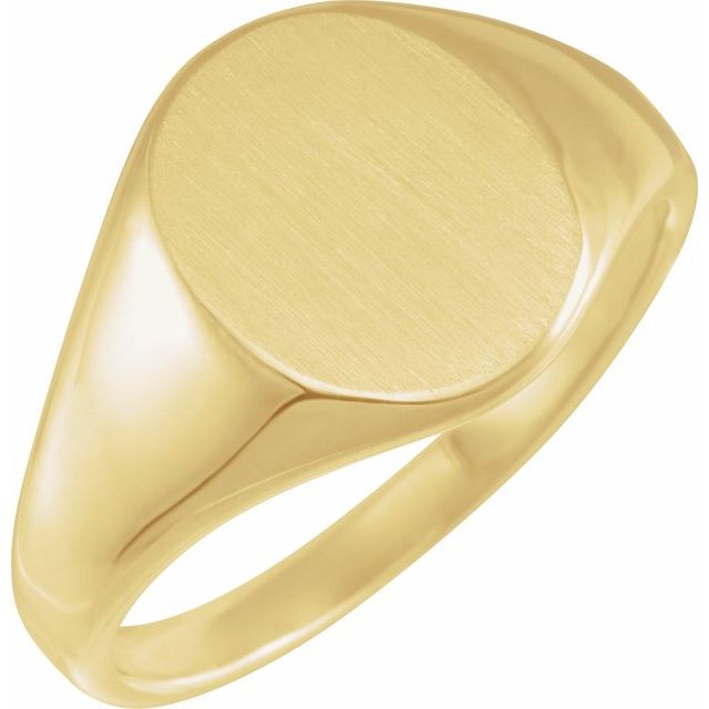 14K Gold Signet Ring - Options Available