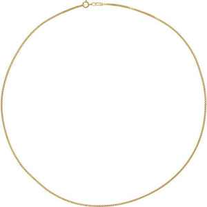 14K Yellow Gold 1.3 mm Diamond-Cut Box Chain Bracelet - Elegant Design