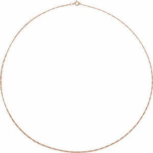14K Yellow Gold 1.28 mm Figaro Chain Necklace - Elegant Design