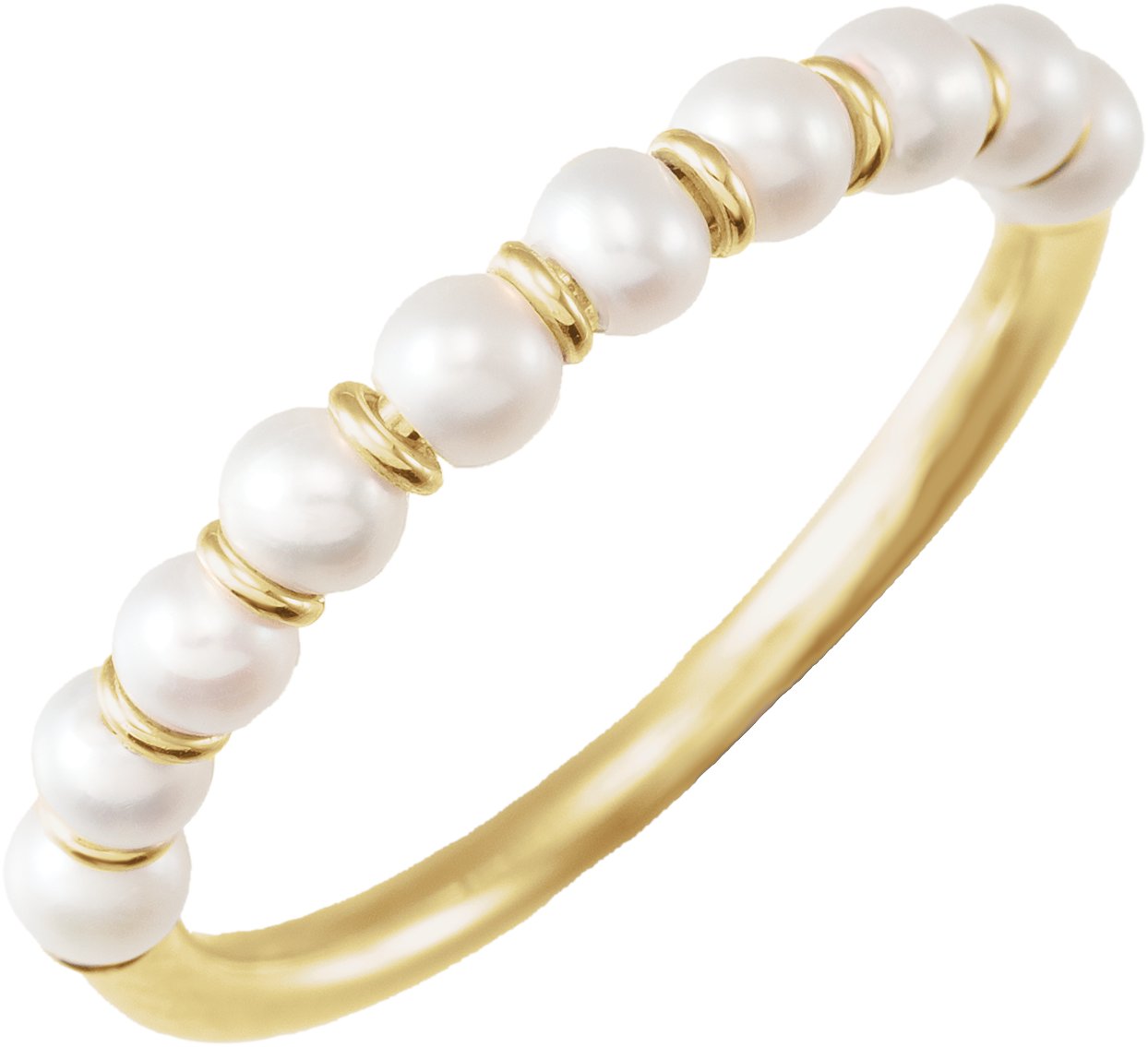 Use the Pearl Ring |  14K White or Yellow Gold | Cultured Freshwater Pear to create alt text