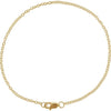 14K Rose Gold-Filled Elegant Cable Chain Bracelet - 7