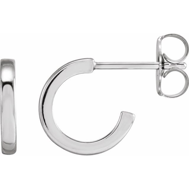 14K Gold 10mm Hoop Earrings