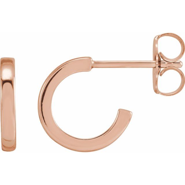 14K Gold 10mm Hoop Earrings