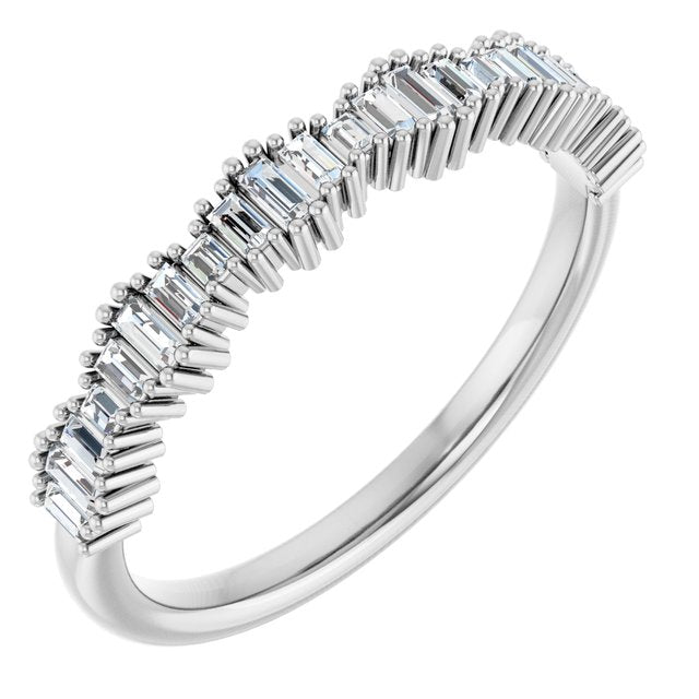 14K Gold Natural Diamond Anniversary Band - Options Available