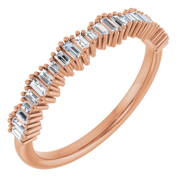 14K Gold Natural Diamond Anniversary Band - Options Available