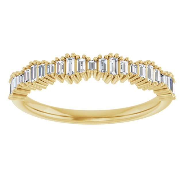 14K Gold Natural Diamond Anniversary Band - Options Available