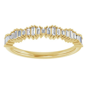 14K Gold Natural Diamond Anniversary Band - Options Available
