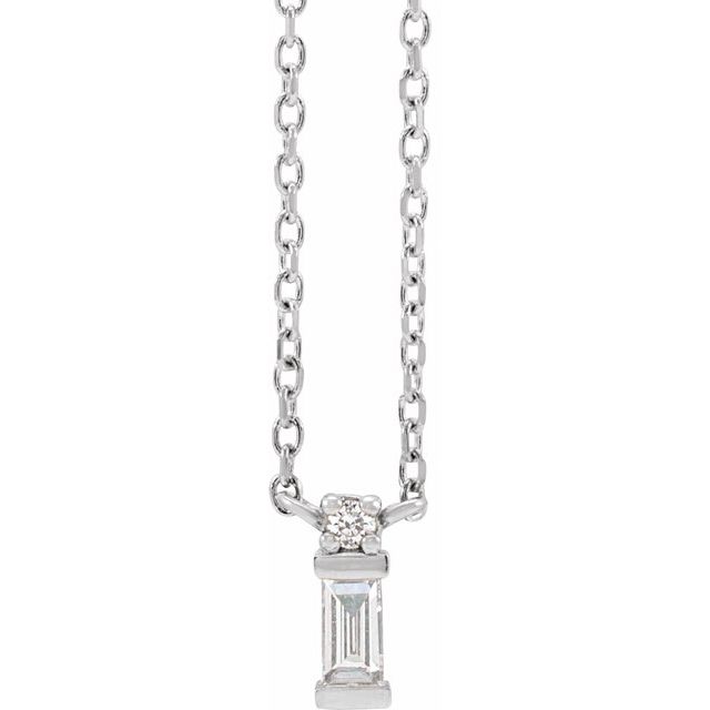 14K Gold Natural Diamond Necklace - Options Available