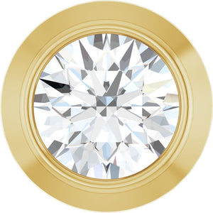 0.06 CT Lab-Grown Diamond Bezel-Set Pendant in 14K Gold