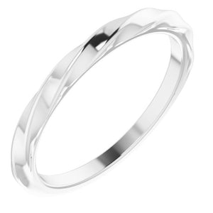 14K Gold Twisted Stackable Ring - Options Available