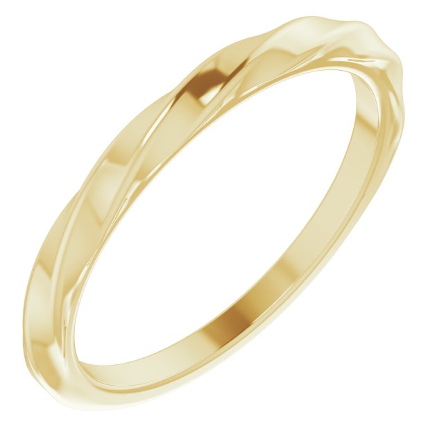 14K Gold Twisted Stackable Ring - Options Available