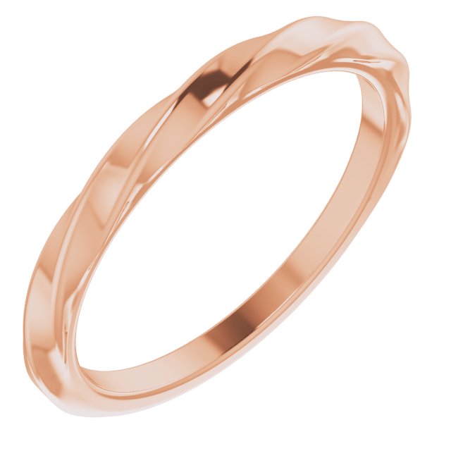 14K Gold Twisted Stackable Ring - Options Available