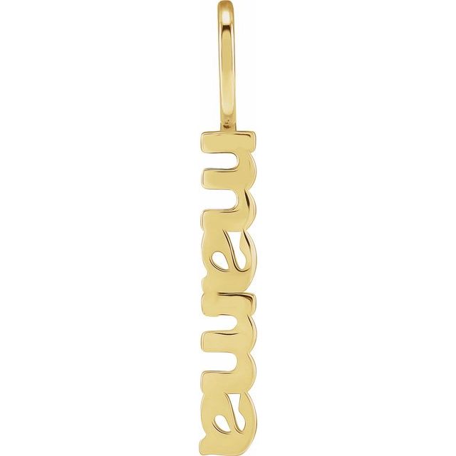 Mama Charm Pendant in 14K Gold, 10K Gold and Platinum