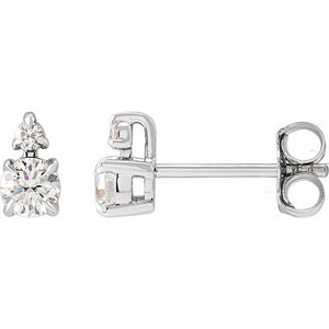 14K Gold Lab-Grown Diamond Earrings - Options Available