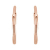 14K Yellow Gold 10 mm Endless Tube Hoop Earrings