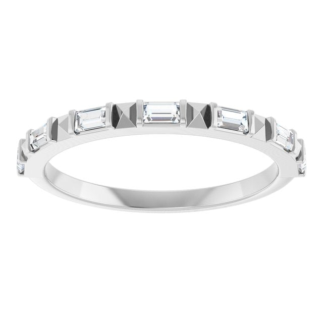 Platinum & 14K Gold Natural Diamond Anniversary Band - Options Available