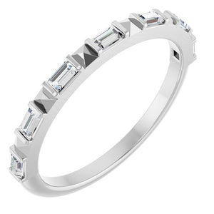 14K Gold Natural Diamond Anniversary Band - Options Available