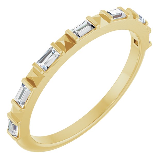 14K Gold Natural Diamond Anniversary Band - Options Available