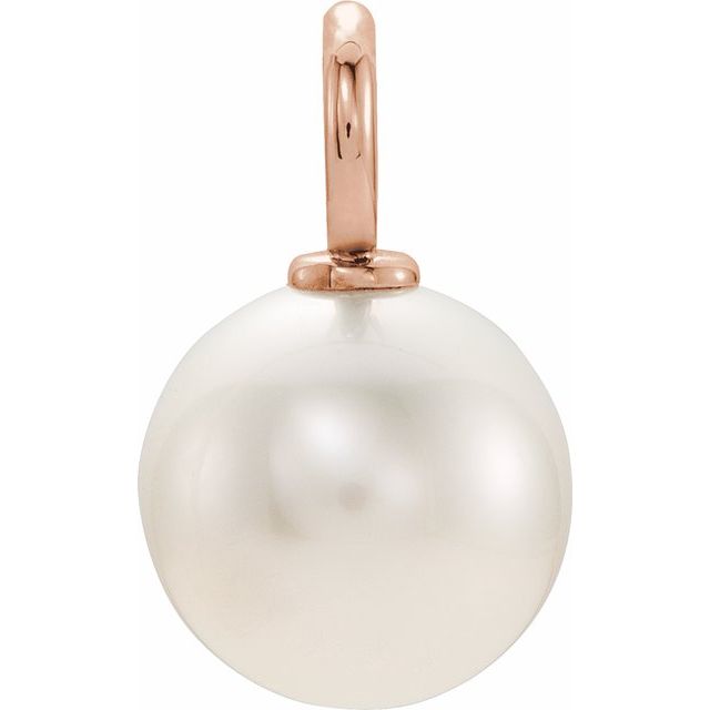 Pendant Mounting For Pearl | 14K Gold, 18K Gold & Silver | Unset | 13.2 X 6 Mm | Polished
