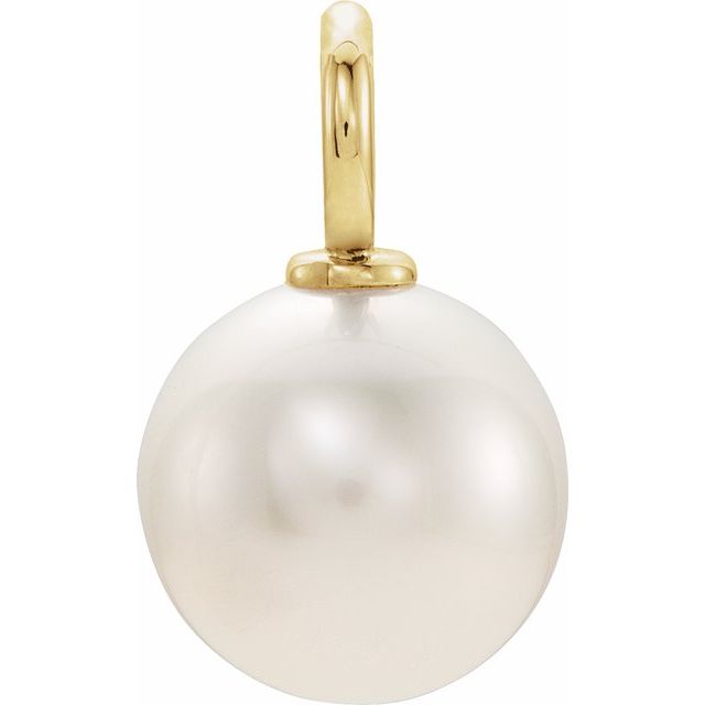 Pendant Mounting For Pearl | 14K Gold, 18K Gold & Silver | Unset | 13.2 X 6 Mm | Polished