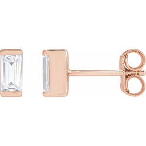 14K Yellow Gold 3/8 CTW Elegant Lab-Grown Diamond Earrings