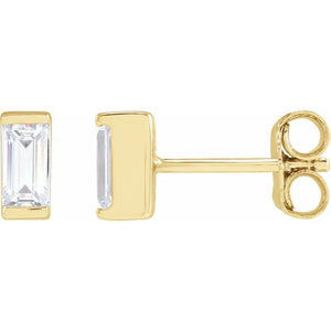 14K Yellow Gold 3/8 CTW Elegant Lab-Grown Diamond Earrings