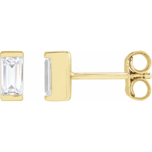 14K Gold Lab-Grown Diamond Earrings - Options Available