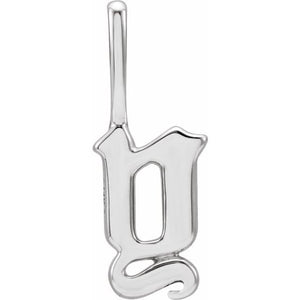 Gothic Initial Charm/Pendant