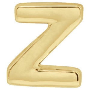 Initial Slide Pendant in 14K Gold with Alphabet Design Options
