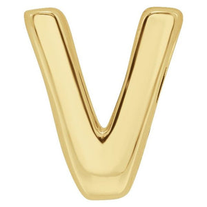 Initial Slide Pendant in 14K Gold with Alphabet Design Options